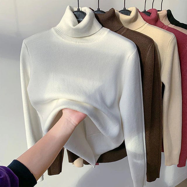 🎅New Year Sales 49% OFF🎁Winter Fleece Thick Knitted Bottoming Shirt