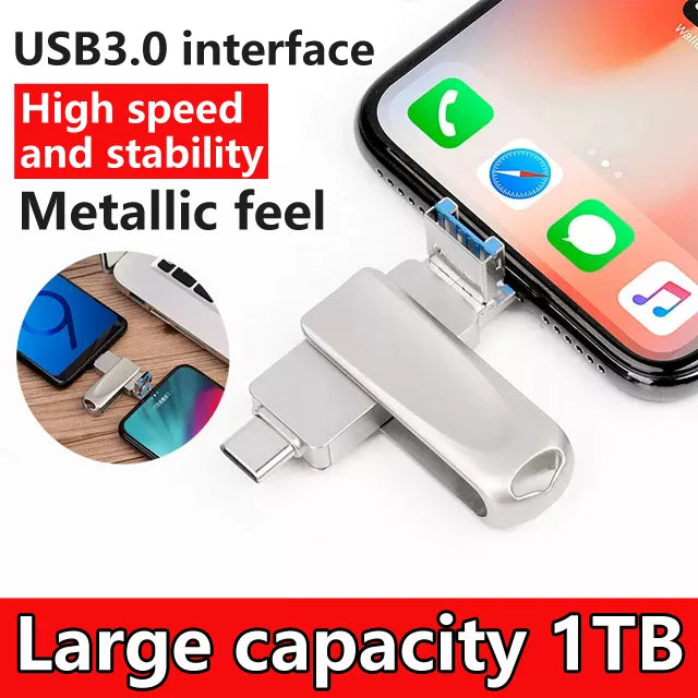 Multifunctional Large-capacity 4-in-1 Mobile Phone Expansion Flash Drive(50% OFF)