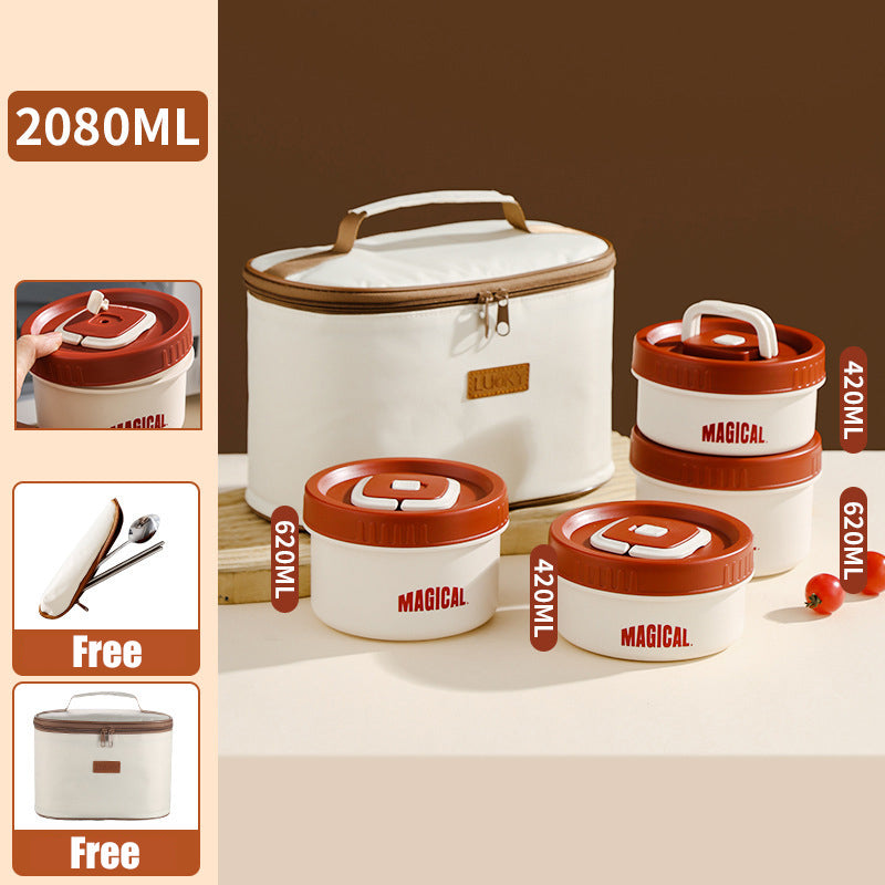 ✨Microwaveable Stainless Steel Insulated Lunch Box