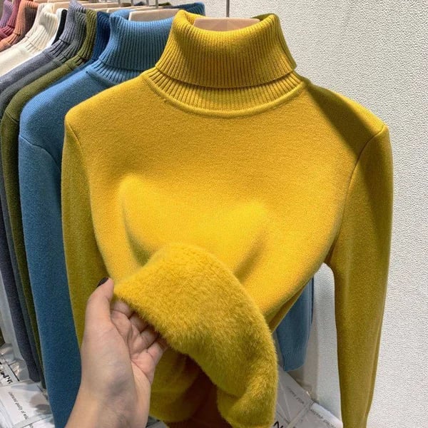 🎅New Year Sales 49% OFF🎁Winter Fleece Thick Knitted Bottoming Shirt
