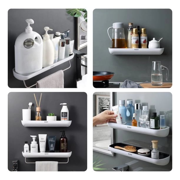 🎁2024 Sale 49% OFF⏳🎁🎄No-Drill Bathroom Storage Shelf