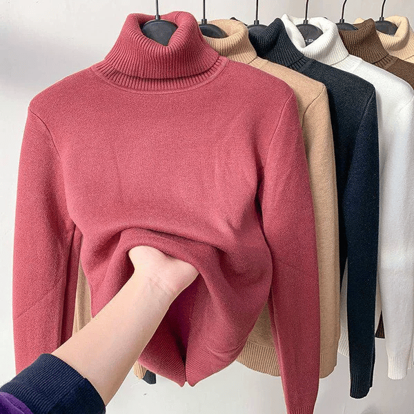 🎅New Year Sales 49% OFF🎁Winter Fleece Thick Knitted Bottoming Shirt