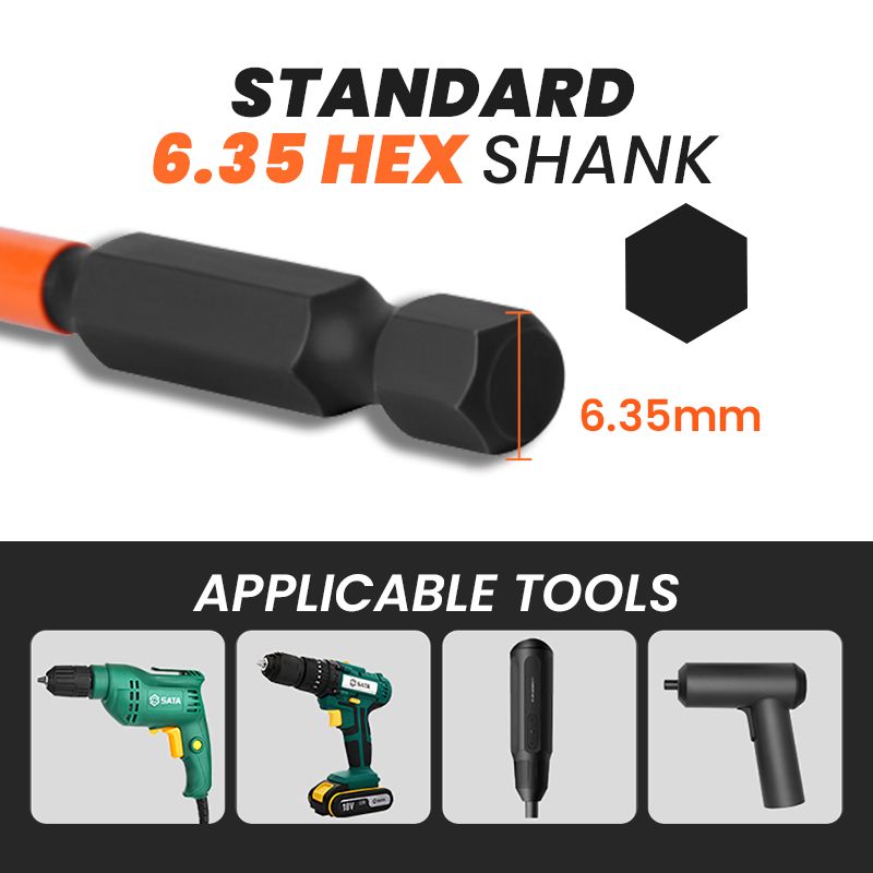 🔥Hot sale🔥Magnetic Cross Impact Screwdriver Bits Set