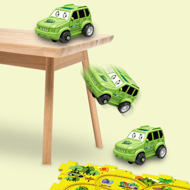 (🎁2023-Christmas Hot Sale🎁)🔥 49% OFF🔥🧩Children's Educational Puzzle Track Car Play Set🧩