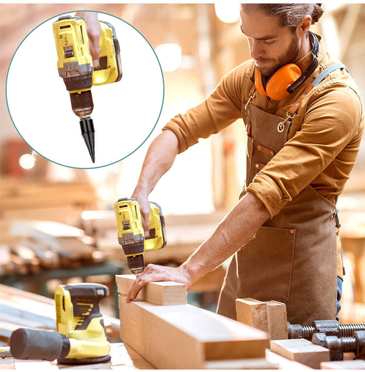 🎁Christmas 49% OFF⏳Hex Shank Firewood Drill Bit🪓😮