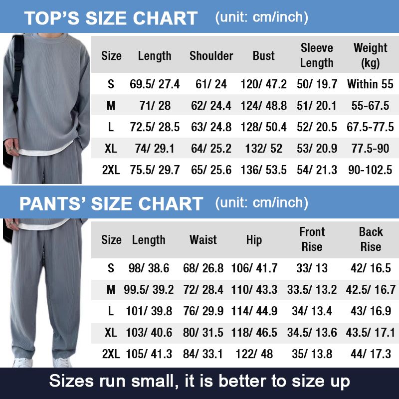 Men’s Loose Fashionable Long Sleeve 2-piece Set(50% OFF)