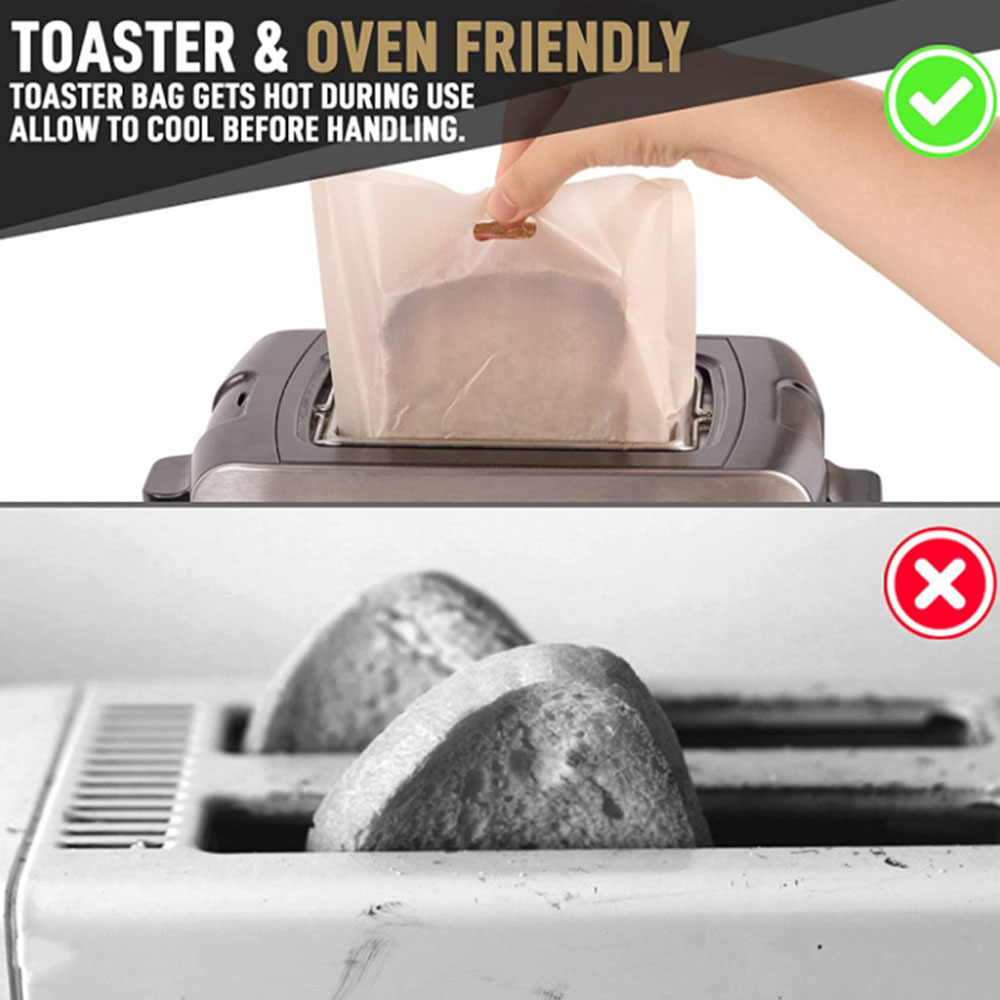 Heat Resistant Non Stick Reusable Toaster Bags