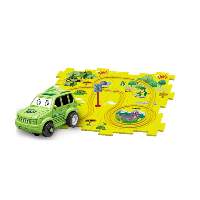 (🎁2023-Christmas Hot Sale🎁)🔥 49% OFF🔥🧩Children's Educational Puzzle Track Car Play Set🧩