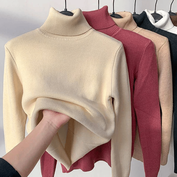 🎅New Year Sales 49% OFF🎁Winter Fleece Thick Knitted Bottoming Shirt