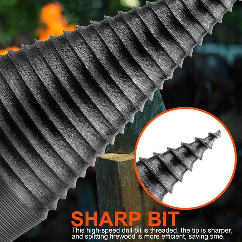 🎁Christmas 49% OFF⏳Hex Shank Firewood Drill Bit🪓😮