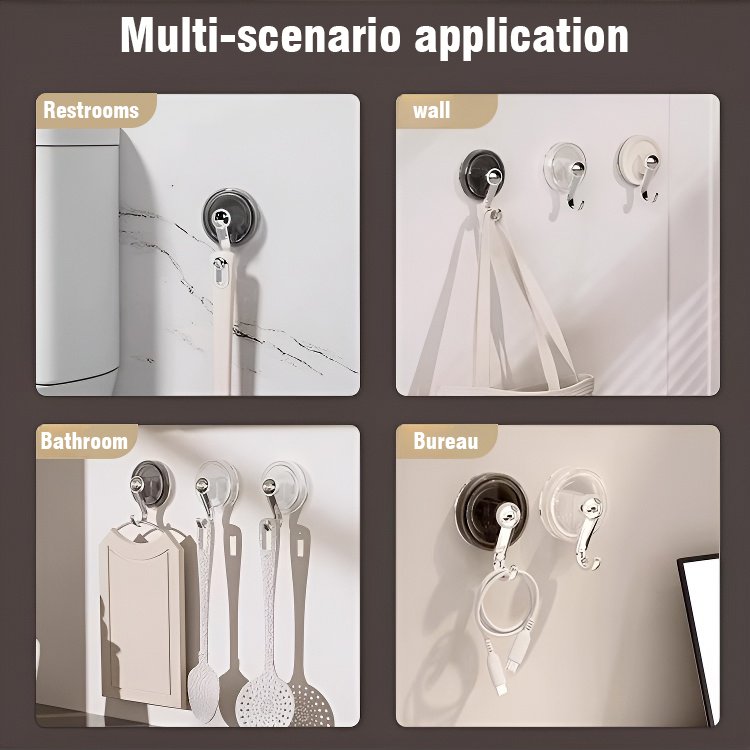 Buy 1 Get 1 Free-Powerful suction cup hooks no punching