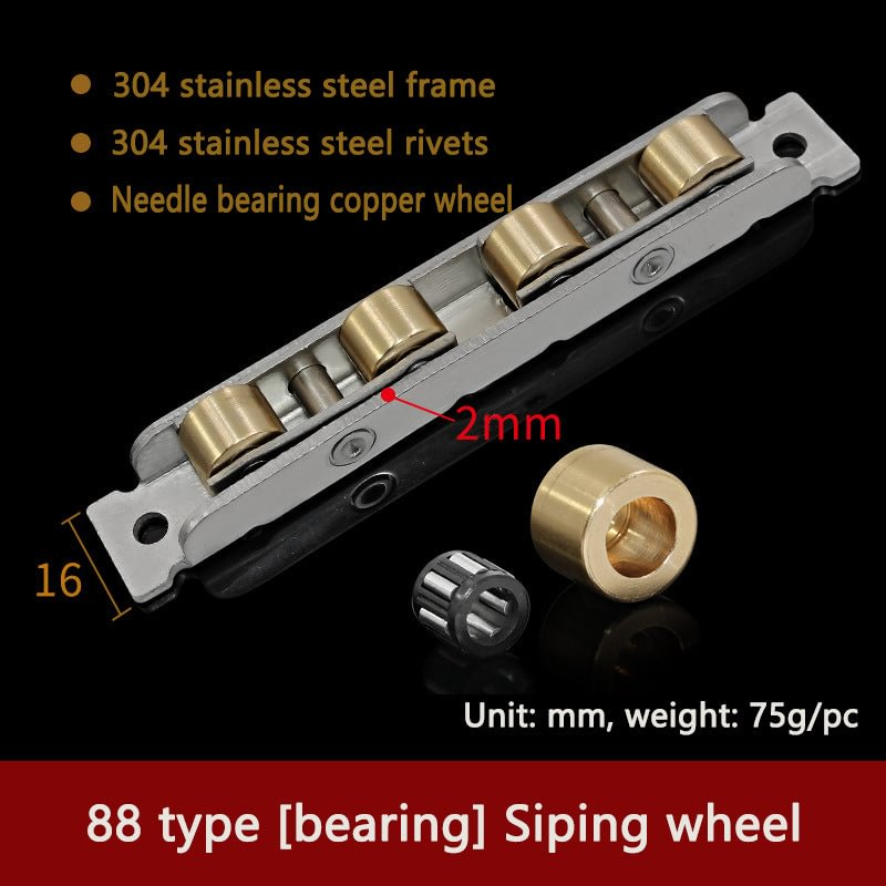 Door And Window Pulley Push-Pull Window Track Roller Stainless Steel Bearing Copper Wheel