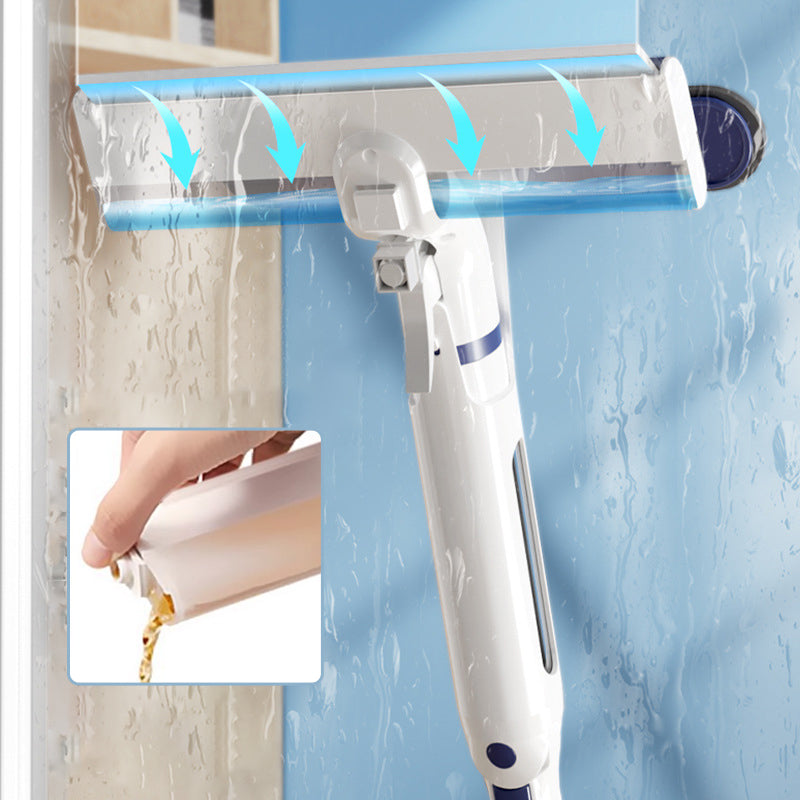 Retractable Window Cleaner with Sprayer & Sewage Containers