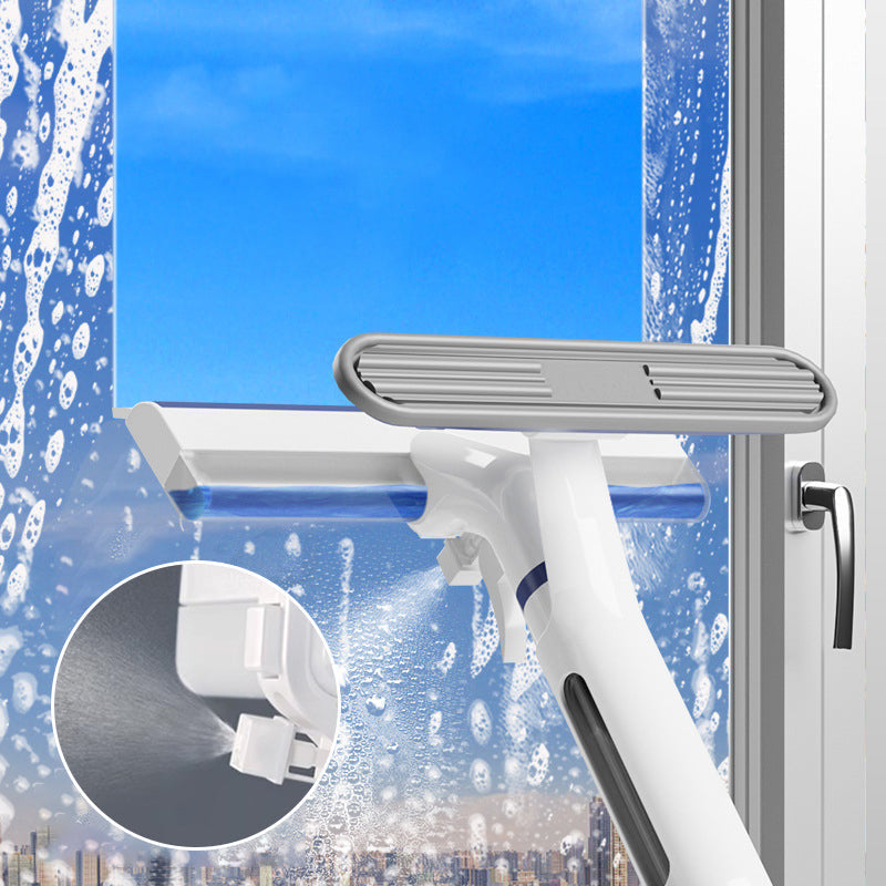 Retractable Window Cleaner with Sprayer & Sewage Containers