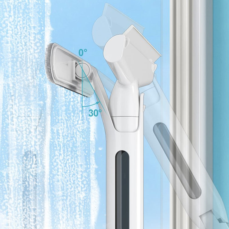 Retractable Window Cleaner with Sprayer & Sewage Containers