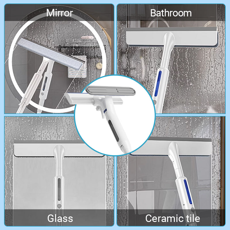 Retractable Window Cleaner with Sprayer & Sewage Containers