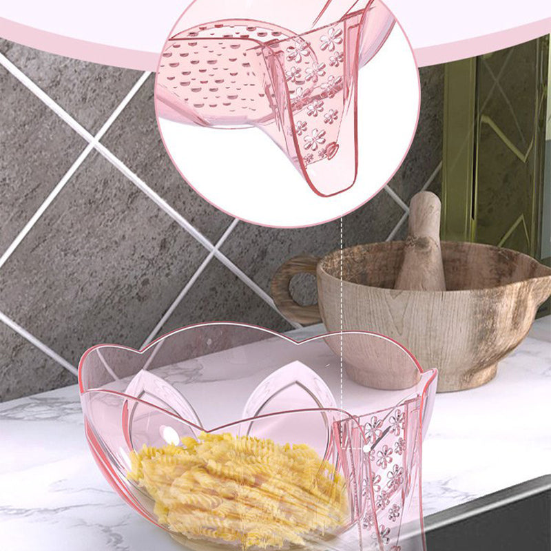 Multifunctional Flower-Shaped Vegetable Washing Draining Basket