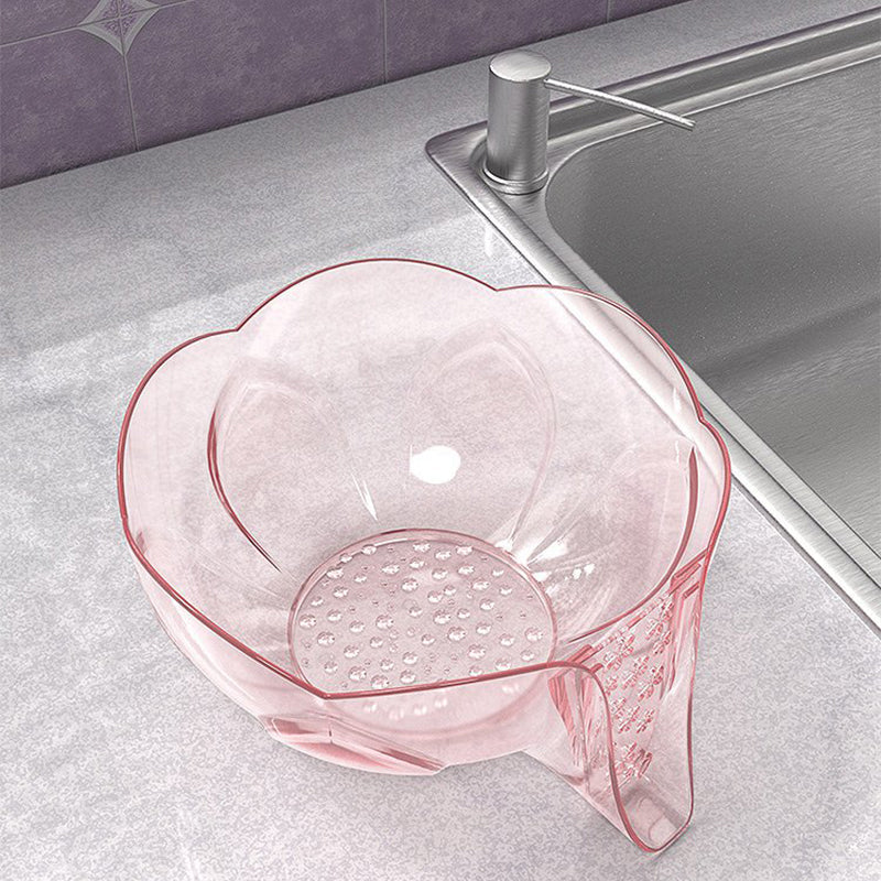 Multifunctional Flower-Shaped Vegetable Washing Draining Basket