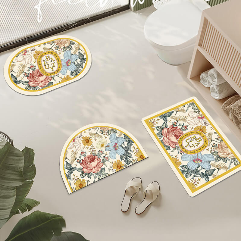 Wasserabsorbierende Badematte