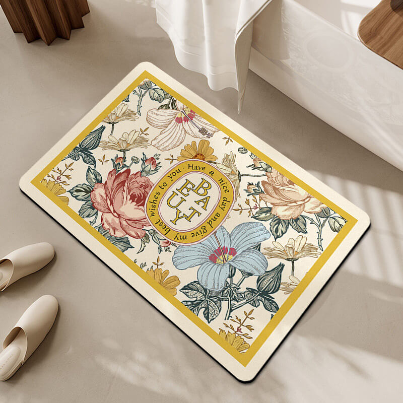 Wasserabsorbierende Badematte