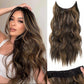 💖Hot Sales 50% OFF🤩Women's Gradient Long Wavy Hair Wig, One-Piece with Adjustable Fit💁
