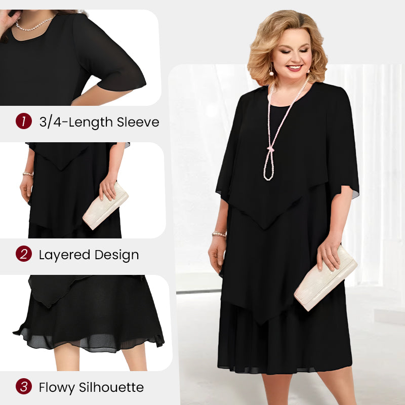 🎉 Last Day Promotion-49% OFF 👗Women's Elegant Layered Dress