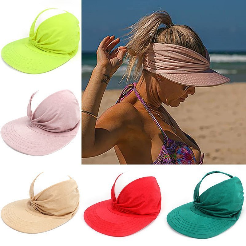 Last day 50% off -Women Sun Beach Visor Cap