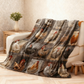 🎁🎄Christmas Sale - 49% Discount🐔Vintage Flannel Blanket with Chicken Pattern