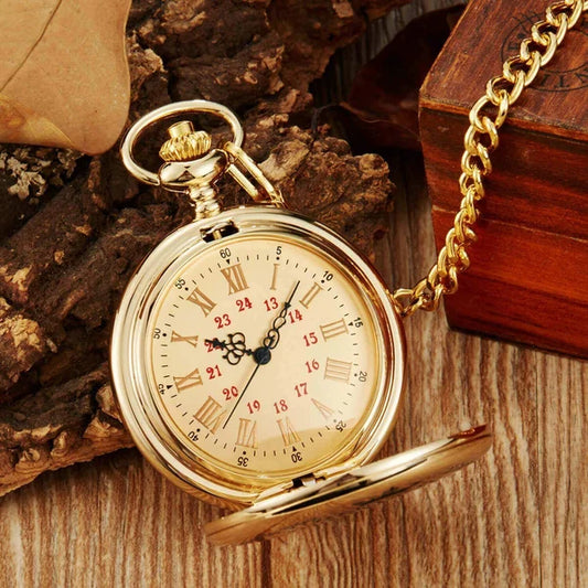 ⏰Last Day Hot Sale!!⌛🎉2025 HOT SALE 50% OFF🎉 Vintage Quartz Pocket Chain Watch