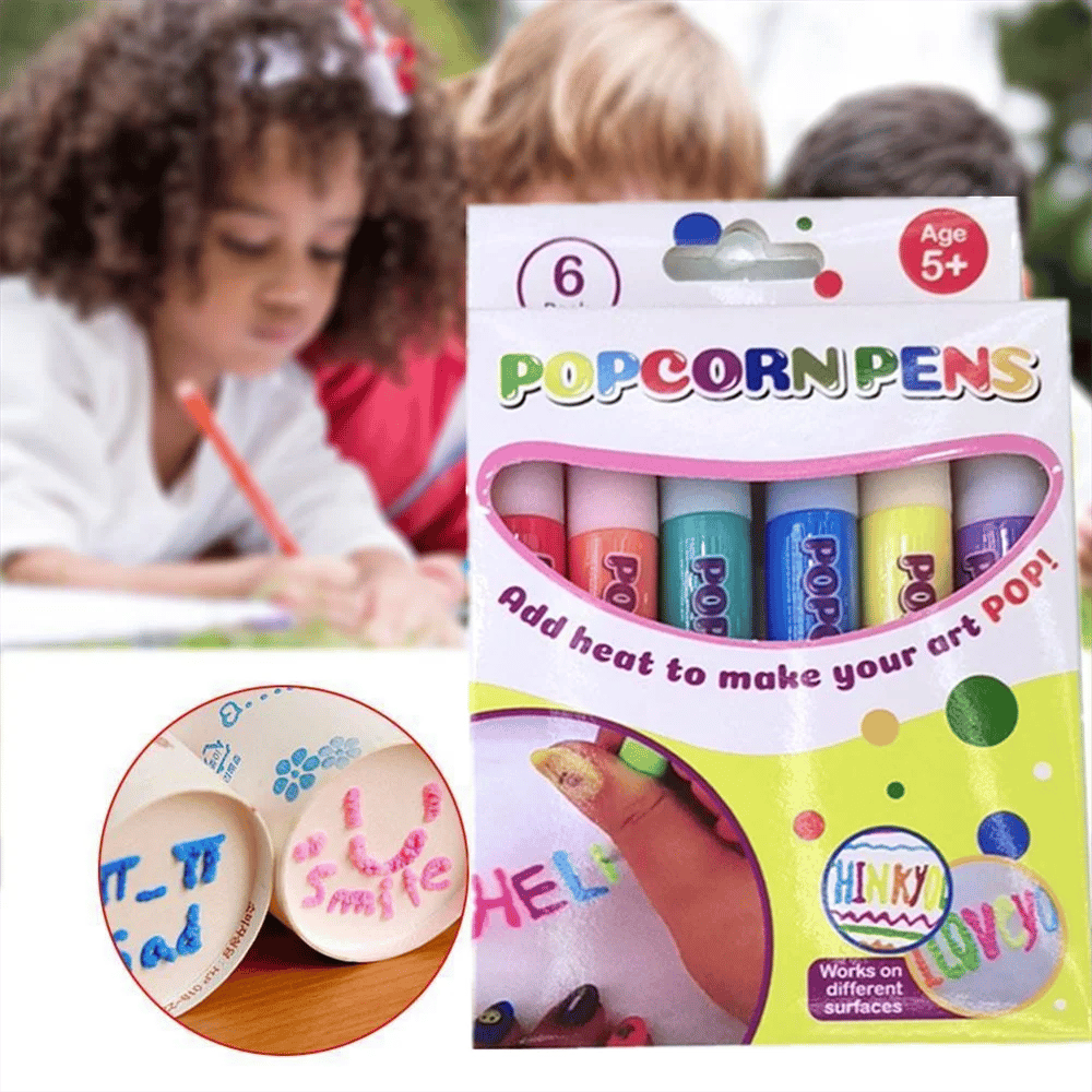 💥Surprise Price: Only £7.88!!🎁🔮Magic Pen – Draw 3D with one stroke!🎄 DIY Bubble Popcorn Drawing Pens& Buy 3 Pay 2 🔥