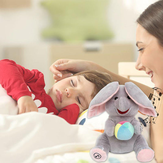 🎁 50% OFF! 🐘 Cute Hide & Seek Elephant Plush Doll - Interactive Play with Soft Material, Perfect Gift for Kids 🧸✨