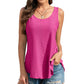 🔥Hot Sale 50% OFF💥Buy 2 Get 10% Off🔥Womens Tank Tops Sleeveless EyeletEmbroidery Scoop Neck Loose Fit Casual SummerFlowy