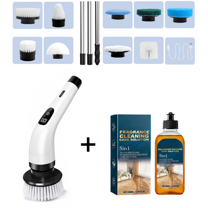 🔥LAST DAY SALE ⚡50K+ SOLD!🧽💦9-in-1 Electric Cleaning Brush🏠Multi-Purpose for Home