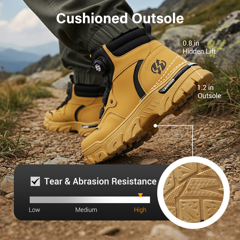 🔥Limited stock available 50% OFF & Free shipping 🔥Men's Outdoor Swivel Buckle Work Shoes 🔄👞 – Waterproof 💦, Anti-slip 🚶‍♂️, Comfortable , Breathable 🌬️