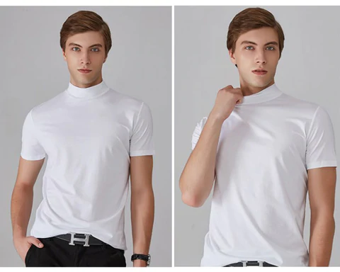 🔈🔈2026 Hot Sale - 56% OFF🎁High Neck Slim Fit T-shirt for Men