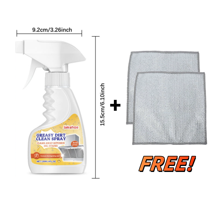 🔥 Multifunctional Powerful Kitchen Foam Cleaner🏠Limited-time offer: complimentary specialised cleaning cloth