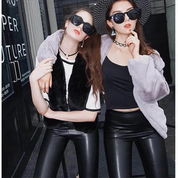 ⏳Limited time 50% discount💥S-shaped PU leather leggings