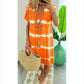 👗 50% OFF NOW! 🌈 Tie-Dye Striped Short Sleeve T-Shirt Dress – Soft & flowy – Perfect for summer, beach or casual days – comfortable and stylish 🌊✨
