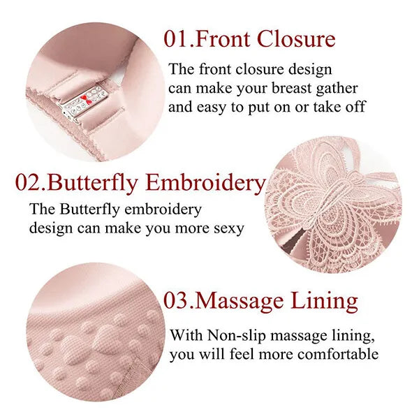 💥HOT SALE - 49%OFF💥Butterfly Embroidery Wirefree Bra