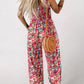 🏖️LAST DAY SALE: ONLY ￡18.8!!🌼Women’s Casual Print Sleeveless Overalls Jumpsuits