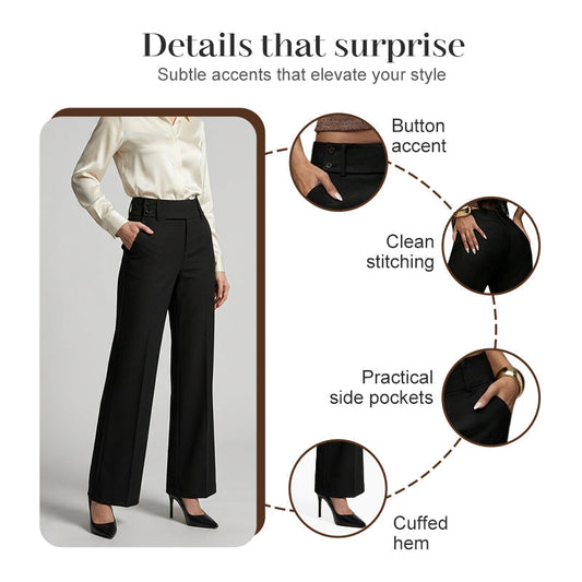 🌺Limited-time offer💐Women's Elegant Flared Suit Pants