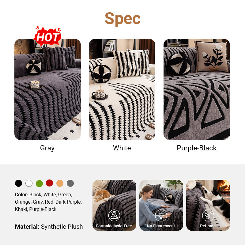 📢📢50% OFF !!⏰⏰Soft Plush Non-Slip Couch Cover