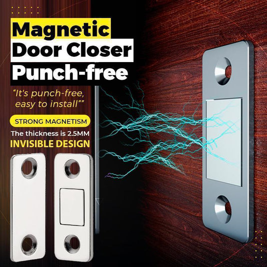 Strong Magnetic Punch-free Ultra-thin Invisible Door Suction