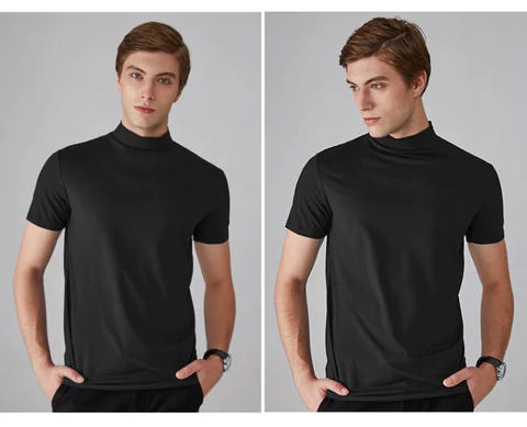 🔈🔈2026 Hot Sale - 56% OFF🎁High Neck Slim Fit T-shirt for Men