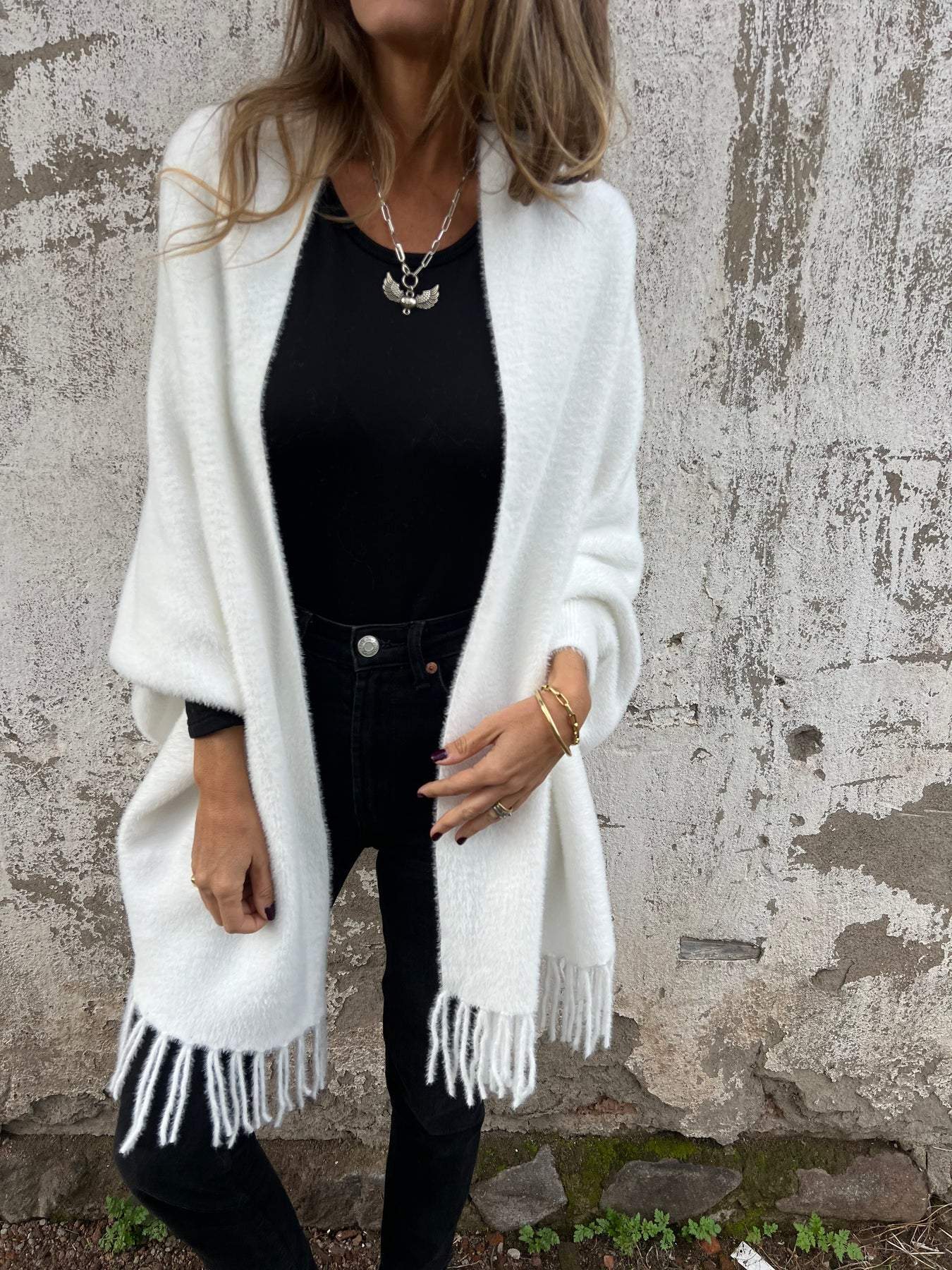 🔥Limited Time 49% Off 🔥Women's Long Sleeve Casual Tassel Shawl Coat