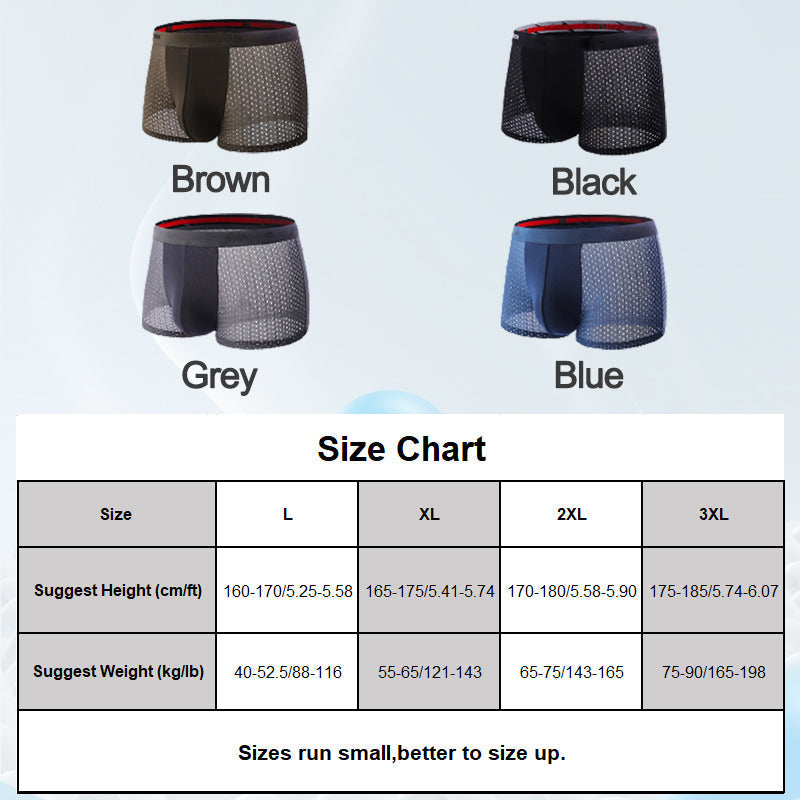 💥Buy 2 save 20%--Men's Mesh Breathable Boxer Briefs