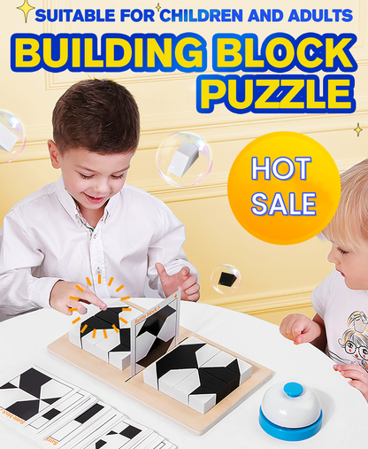 🎁Early Xmas Sales - 50% OFF🎅Creative Black & White Block Puzzles Set for Kids