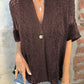 💐2025 Spring Sale - 49% off!🔥Women’s Solid One Button Knitted Top
