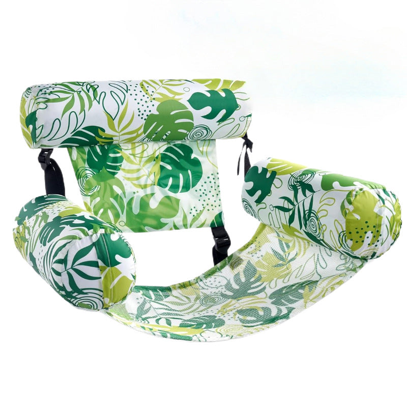 ⏳Time-Limited Special⏰Inflatable Floating Chair – Tropical Leaf & Ultra-Light 260g 🌊
