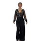 🔥New arrivals offer-Women's Long Sleeve V-Neck Sequin Jumpsuit